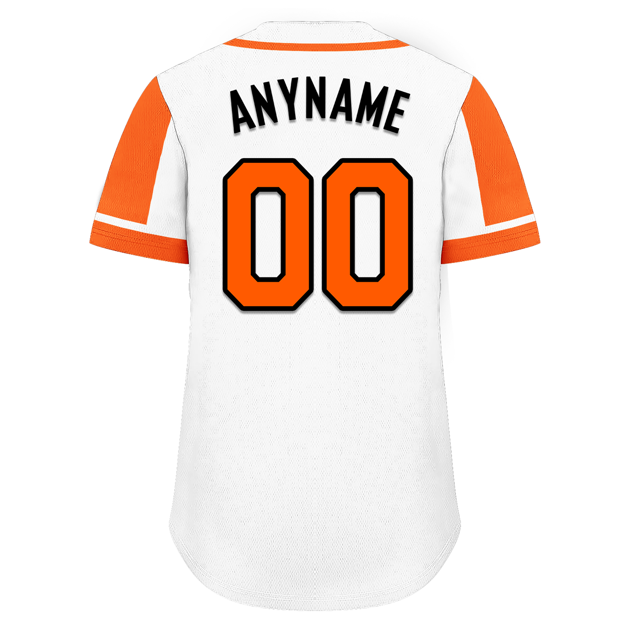 Custom White Orange Raglan Sleeves Personalized Authentic Baseball Jersey BSBJ01-D017166