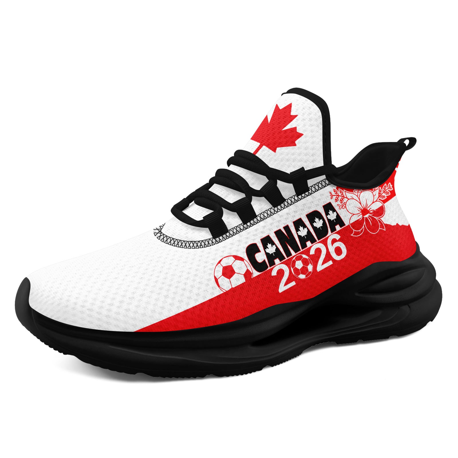 Custom 2026 World Cup Canada Sneakers DIY Country Flag Running Shoes Lightweight Sport Shoes Gift for Football Fans Personalized Team Name and Logo FN079-F023063-5