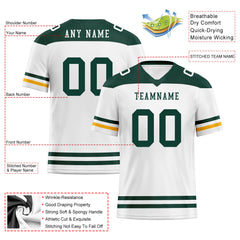 Custom Green Bay Personalized Authentic Football Jersey FBJ02-E0607-23