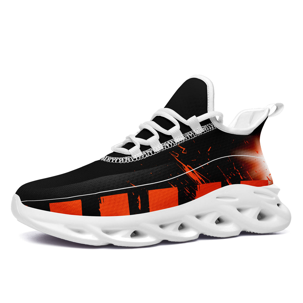 Custom Black Orange Cincinnati Maxsoul Shoes Personalized Sneaker FN003-D020260-6
