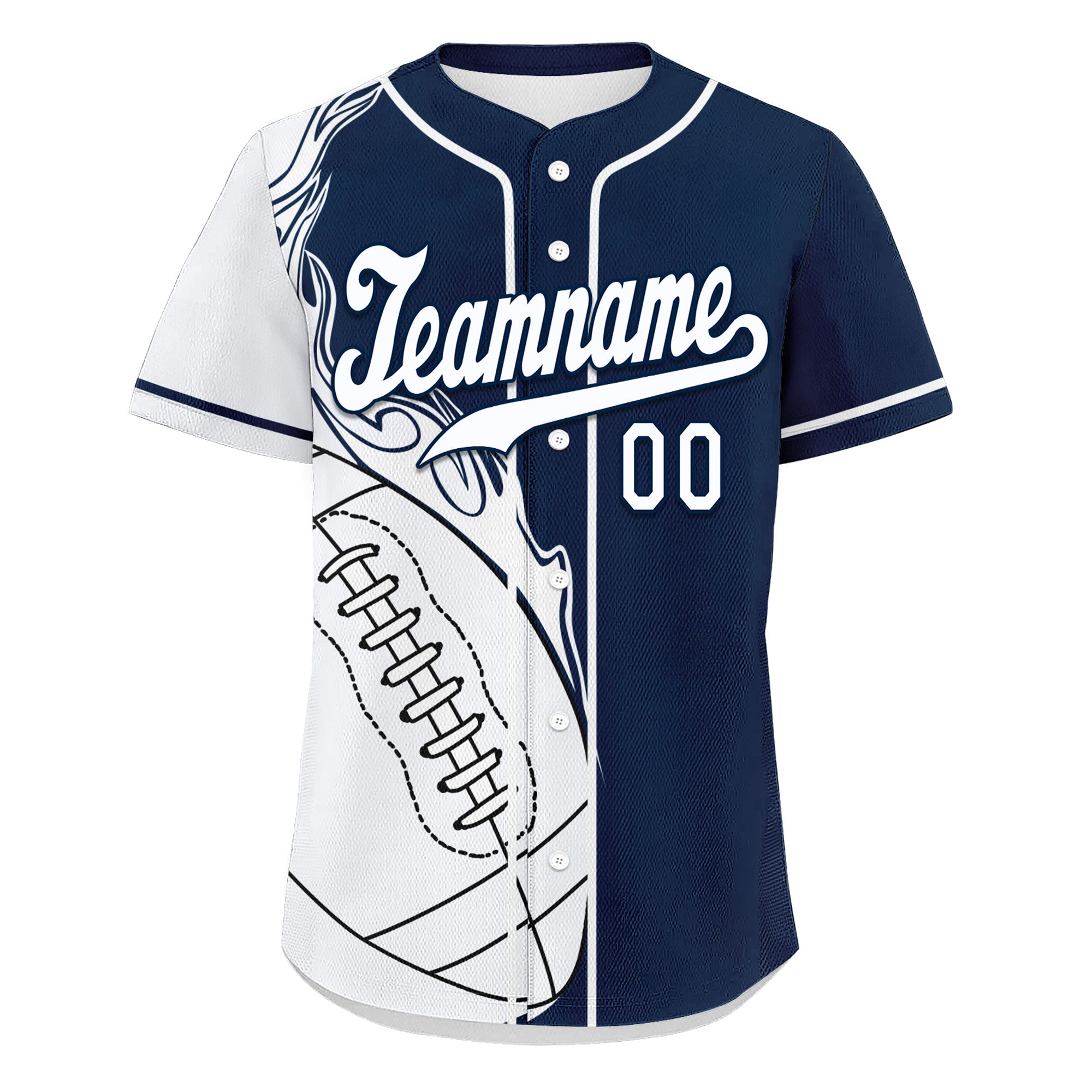 Custom Blue White Classic Style Personalized Authentic Baseball Jersey UN002-D0b0a00-9