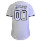 Custom Purple Grey Gradient Fashion Personalized Authentic Baseball Jersey BSBJ01-D0a7a0f