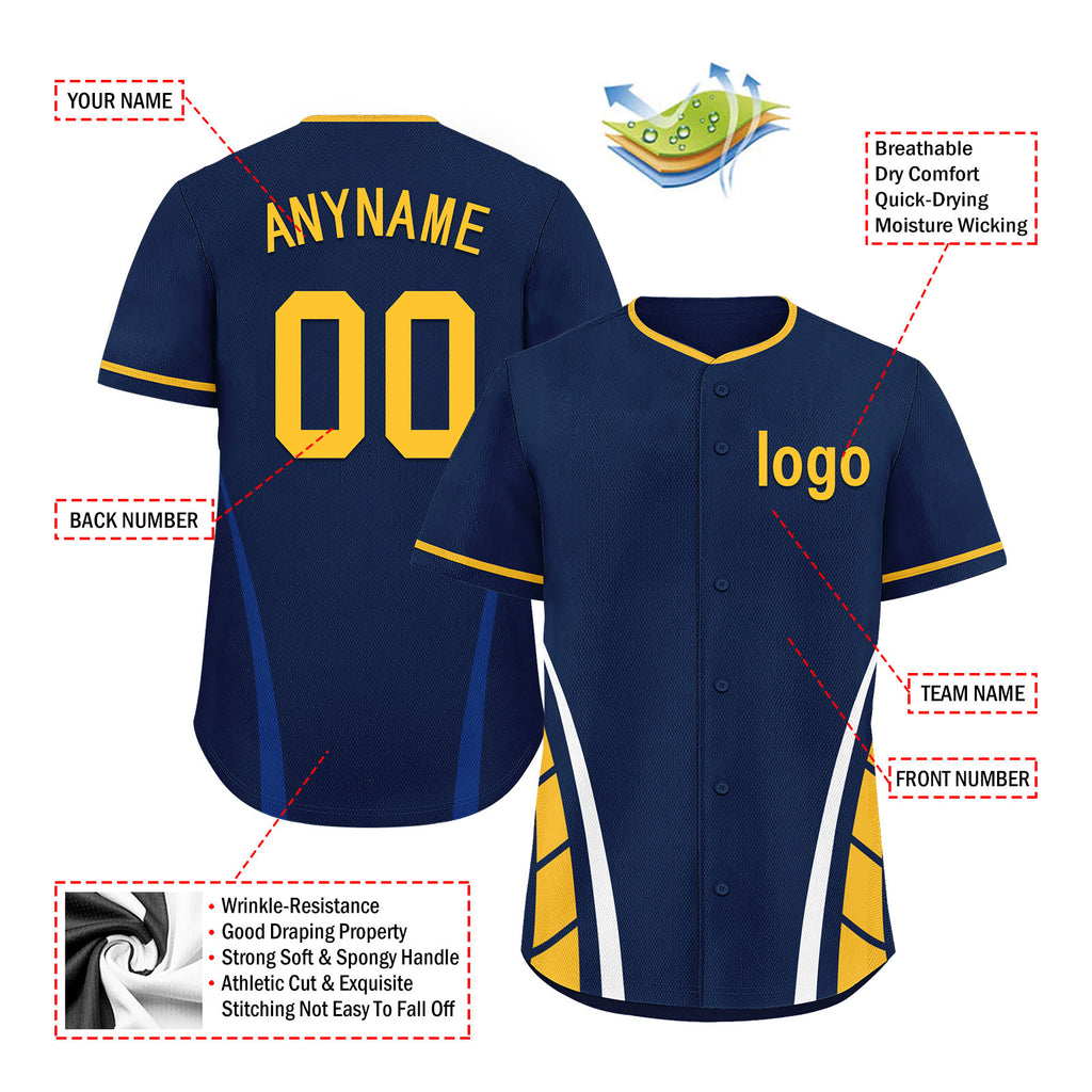 Custom Wisconsin Personalized Authentic Baseball Jersey BSBJ01-E06042-17Q