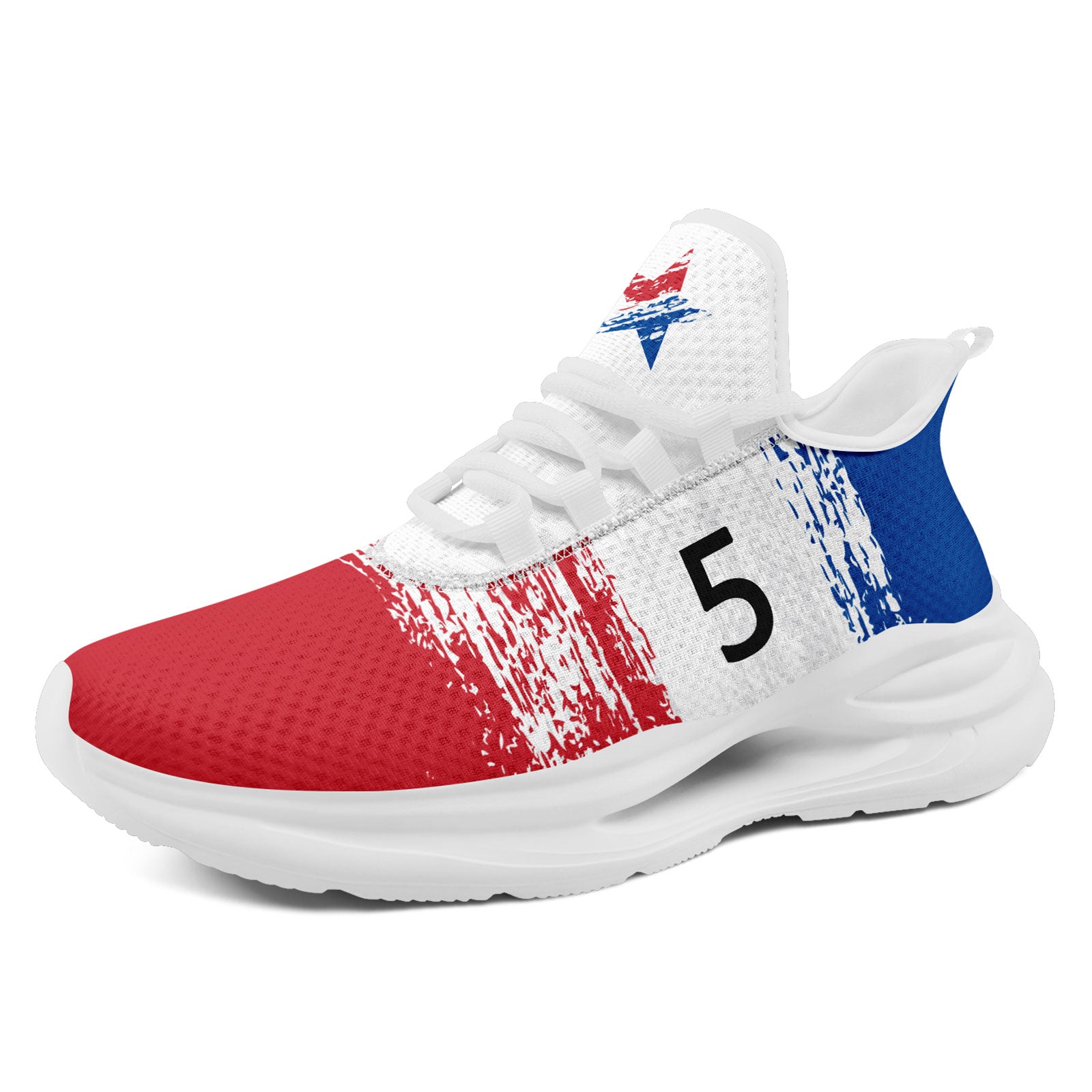 Custom South Korea 2026 World Cup Sneakers DIY Country Flag Running Shoes Lightweight Sport Shoes Gift for Football Fans Personalized Team Name and Logo FN079-F009118-7