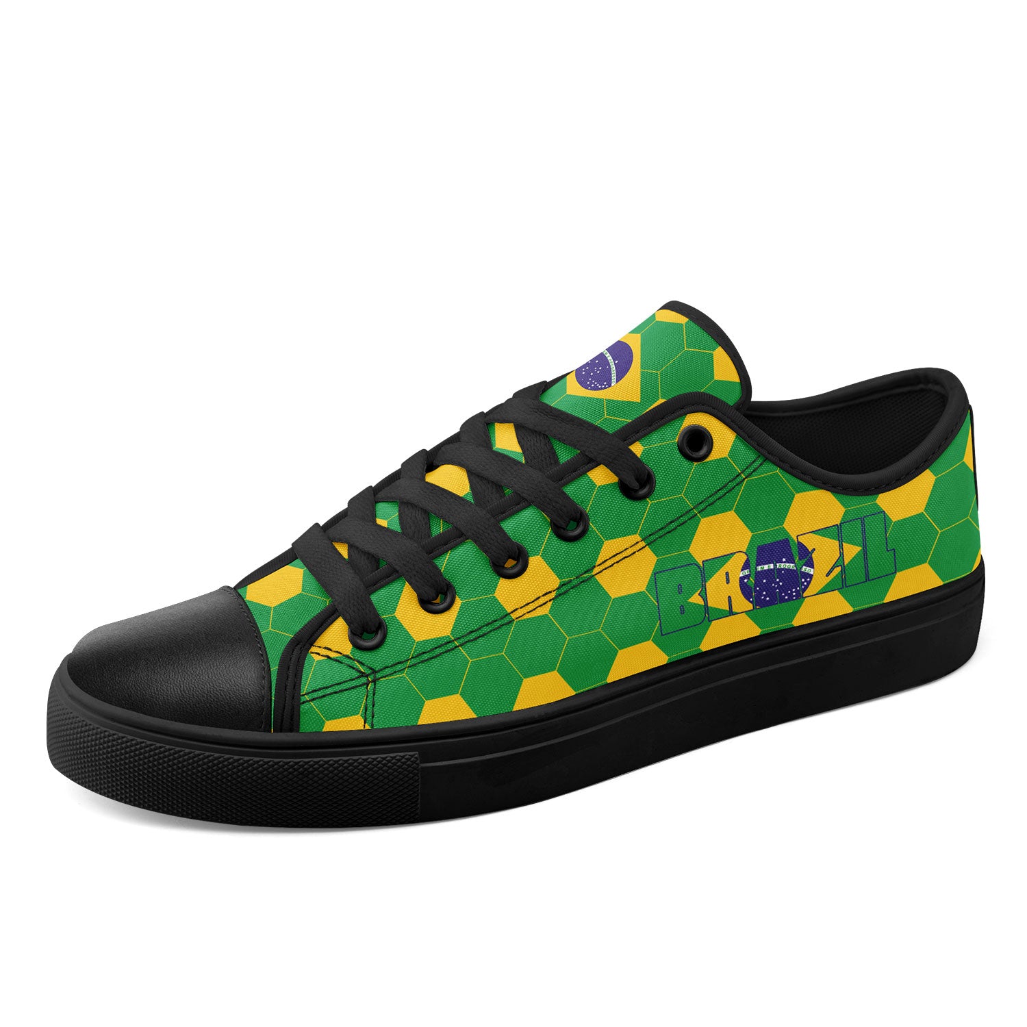 Custom 2026 World Cup Brazil Sneakers DIY Country Flag Running Shoes Lightweight Sport Shoes Gift for Football Fans Personalized Team Name and Logo FN027-F027054-5