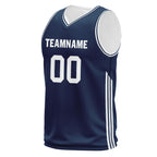 Custom Blue Classic Style Sports Uniform Basketball Jersey BBJ01-D020105-9