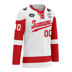 Custom White Red Personalized Hockey Jersey HCKJ01-D0a70ad