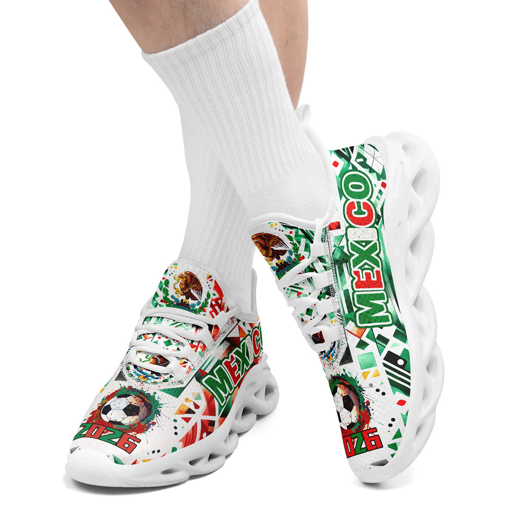 Custom 2026 World Cup Mexico Sneakers DIY Country Flag Running Shoes Lightweight Sport Shoes Gift for Football Fans Personalized Team Name and Logo FN003-F023045-5