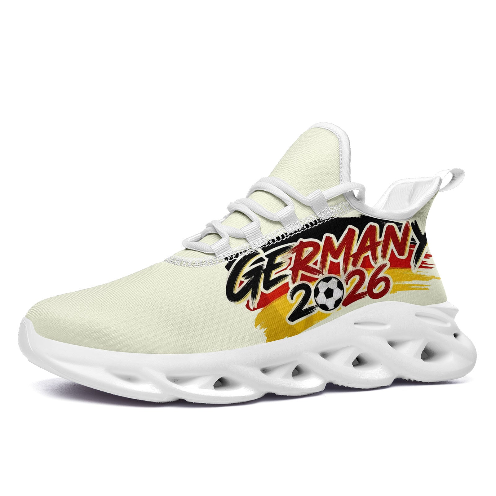 Custom Germany 2026 World Cup Sneakers DIY Country Flag Running Shoes Lightweight Sport Shoes Gift for Football Fans Personalized Team Name and Logo FN003-F025035-10