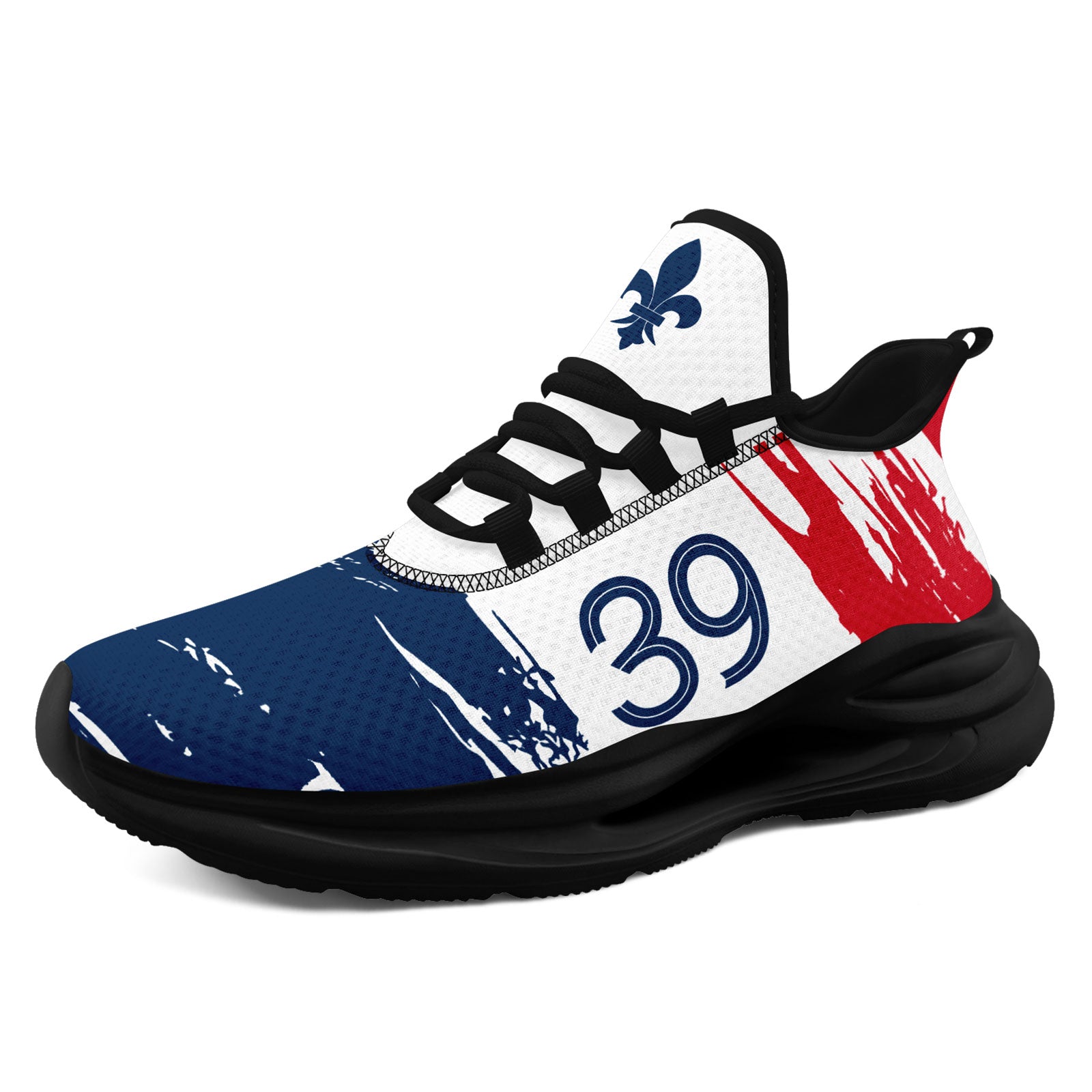 Custom France 2026 World Cup Sneakers DIY Country Flag Running Shoes Lightweight Sport Shoes Gift for Football Fans Personalized Team Name and Logo FN079-F020045-5