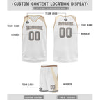 Custom White Gold City Edition Personalized Sports Uniform Authentic Basketball Jersey BBJ01-D06101-5