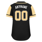 Custom Black Yellow Raglan Sleeves Personalized Authentic Baseball Jersey BSBJ01-D017196