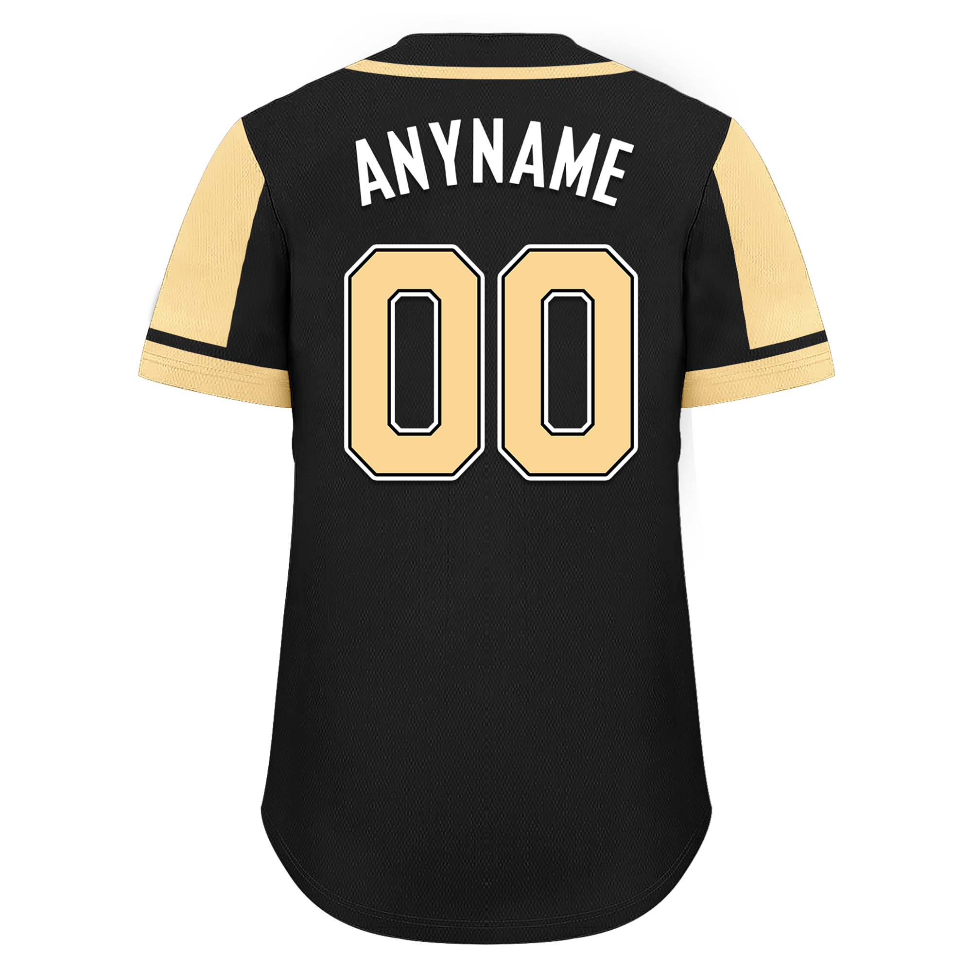Custom Black Yellow Raglan Sleeves Personalized Authentic Baseball Jersey BSBJ01-D017196