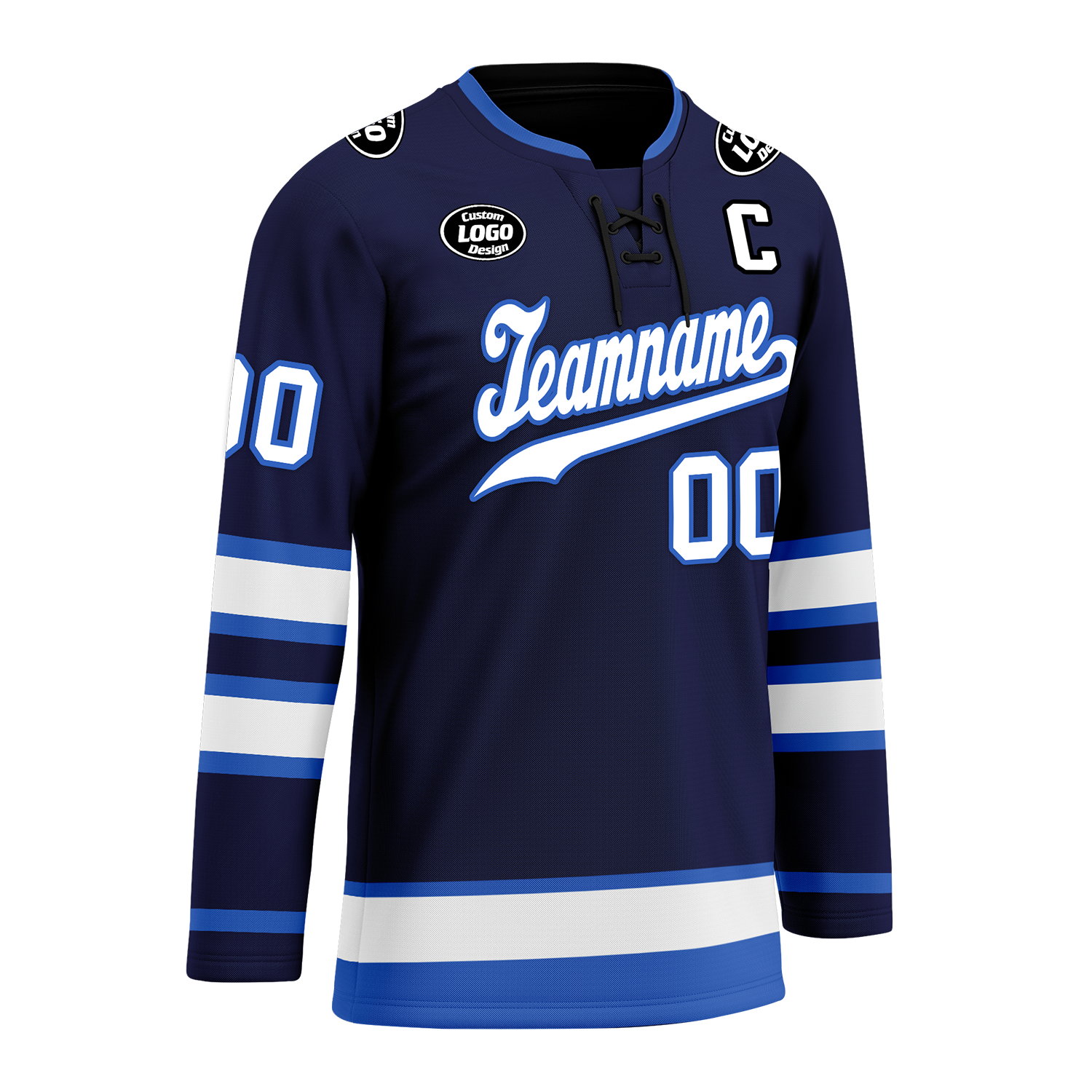 Custom Blue Personalized Hockey Jersey HCKJ01-D0a70d9