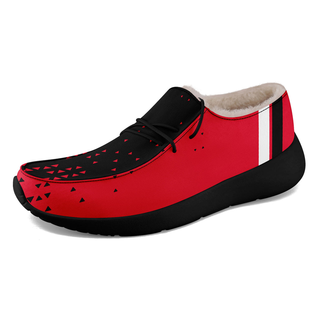 Custom Red Black Kansas City Shoes Personalized Sneaker FN042-D020279-18