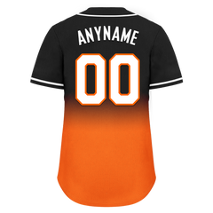 Custom Black Orange Fade Fashion Personalized Authentic Baseball Jersey BSBJ01-D0a70ce