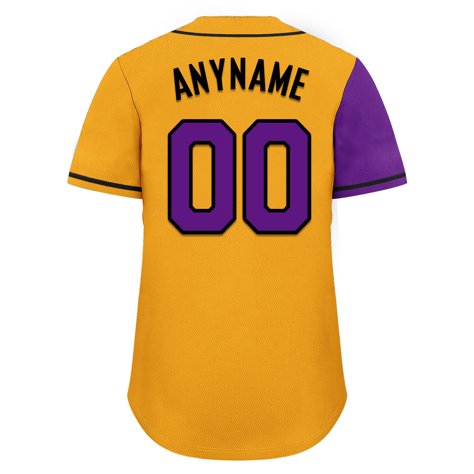 Custom Purple Yellow Skull Fashion Personalized Authentic Baseball Jersey BSBJ01-D017149