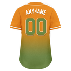 Custom Orange Green Fade Fashion Personalized Authentic Baseball Jersey BSBJ01-D0a70b9