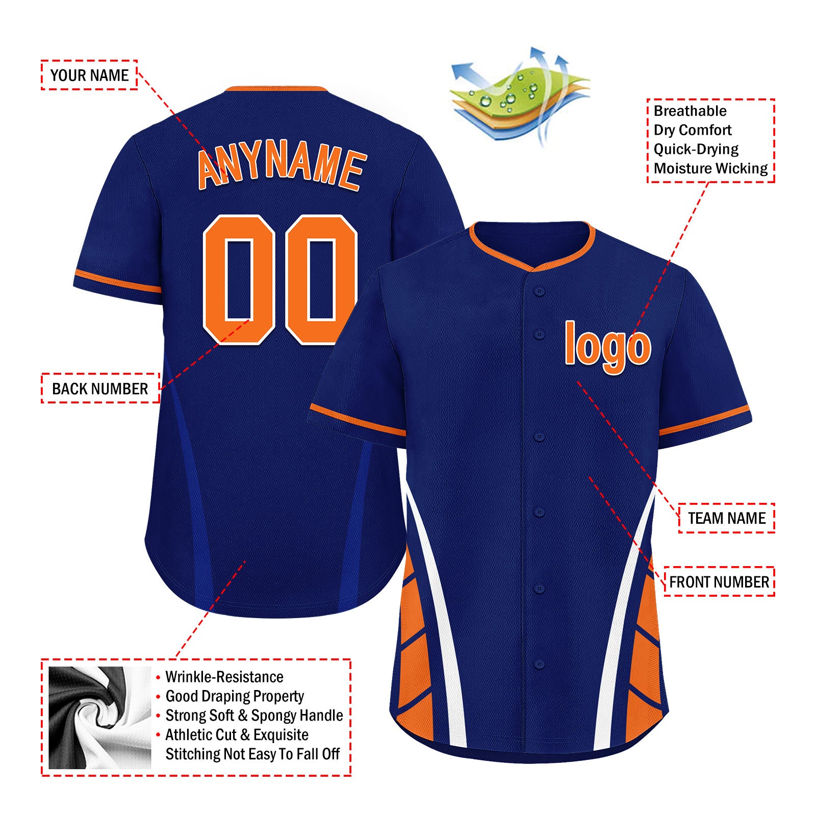 Custom Texas Personalized Authentic Baseball Jersey BSBJ01-E06042-12Q