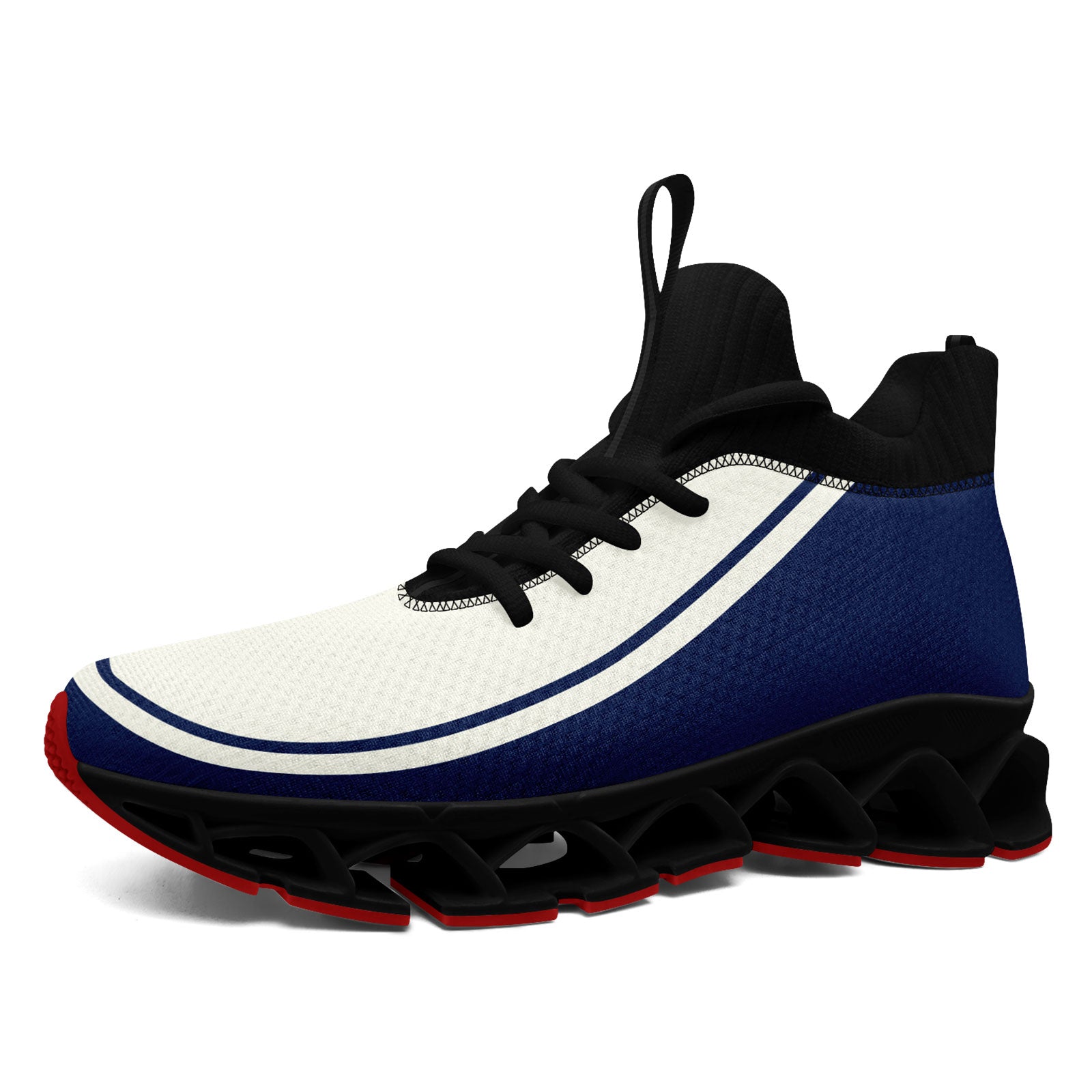 Custom Cream Navy Maxsoul Shoes Personalized Sneaker FN030XD-D020388-12