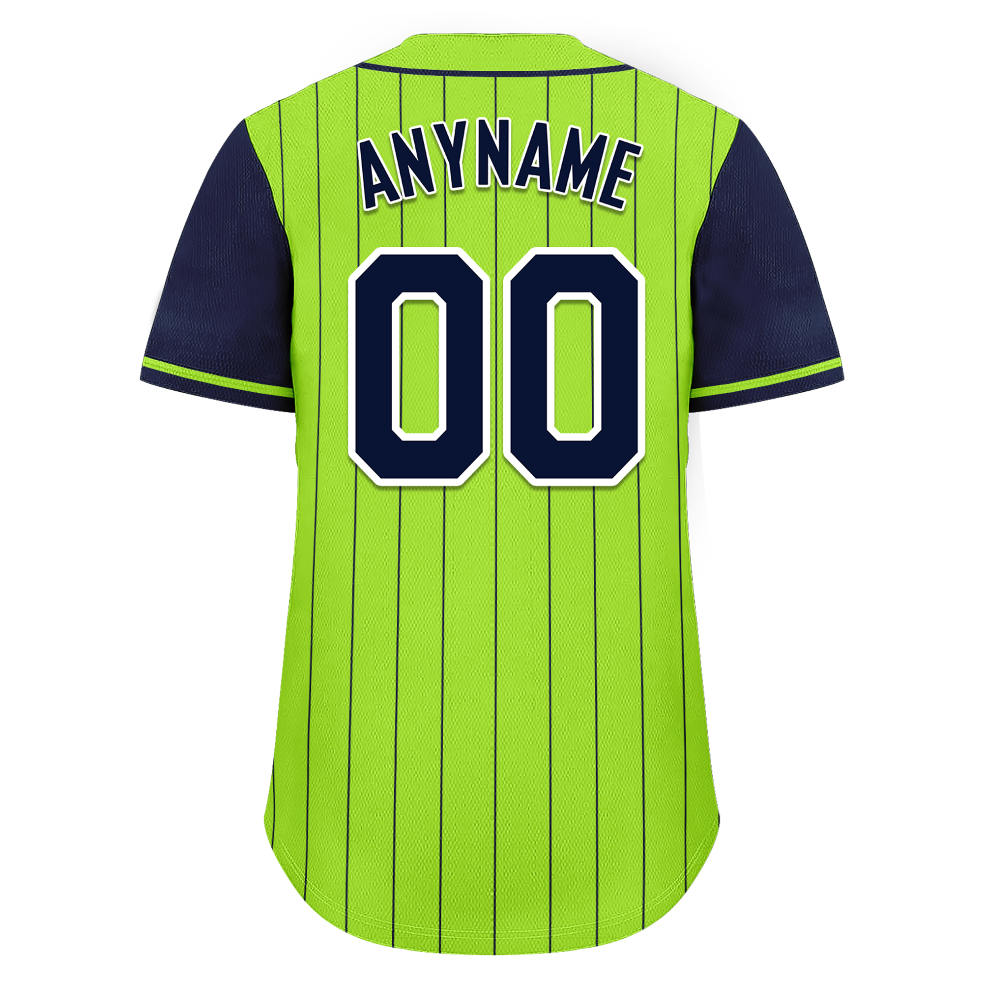 Custom Green Blue Stripe Fashion Personalized Authentic Baseball Jersey BSBJ01-D017232