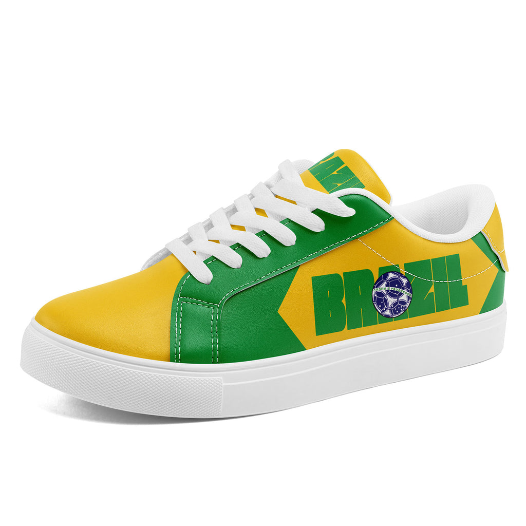 Custom 2026 World Cup Brazil Sneakers DIY Country Flag Running Shoes Lightweight Sport Shoes Gift for Football Fans Personalized Team Name and Logo FN023-F027052-2