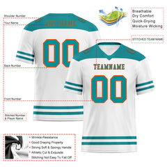 Custom Miami Personalized Authentic Football Jersey FBJ02-E0607-2