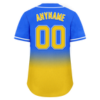 Custom Blue Yellow Fade Fashion Personalized Authentic Baseball Jersey BSBJ01-D0a70c0