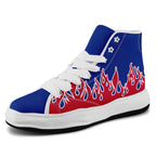 Custom Blue White Red Buffalo Football Jersey and Firesoul Sports Shoes Combo Offer Personalized Combo ZH-D020273-4