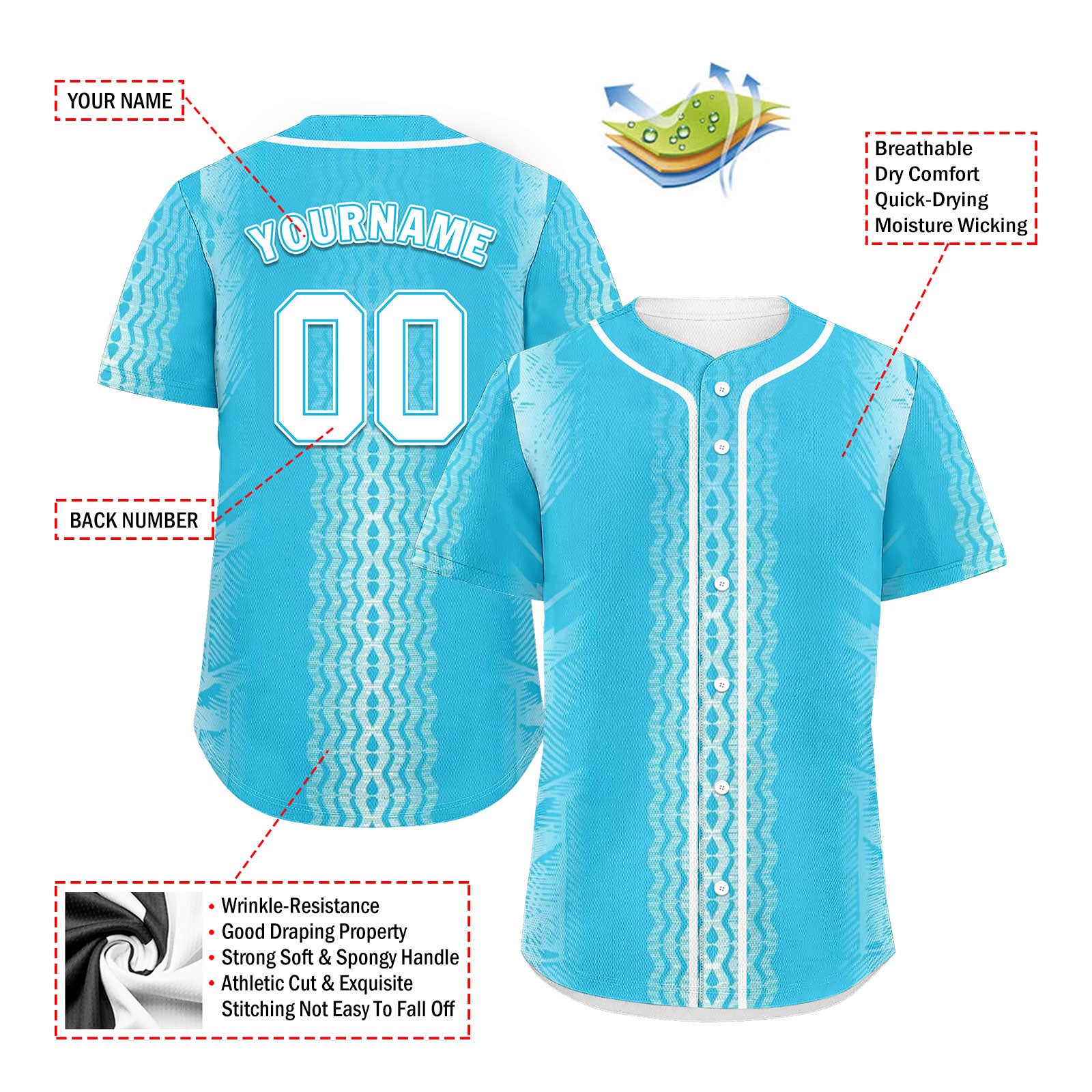 Custom Personalized Authentic Baseball Jersey BSBJ01-E025047-10