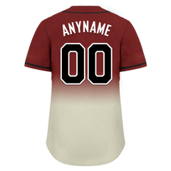 Custom Red Grey Fade Fashion Personalized Authentic Baseball Jersey BSBJ01-D0a70fa