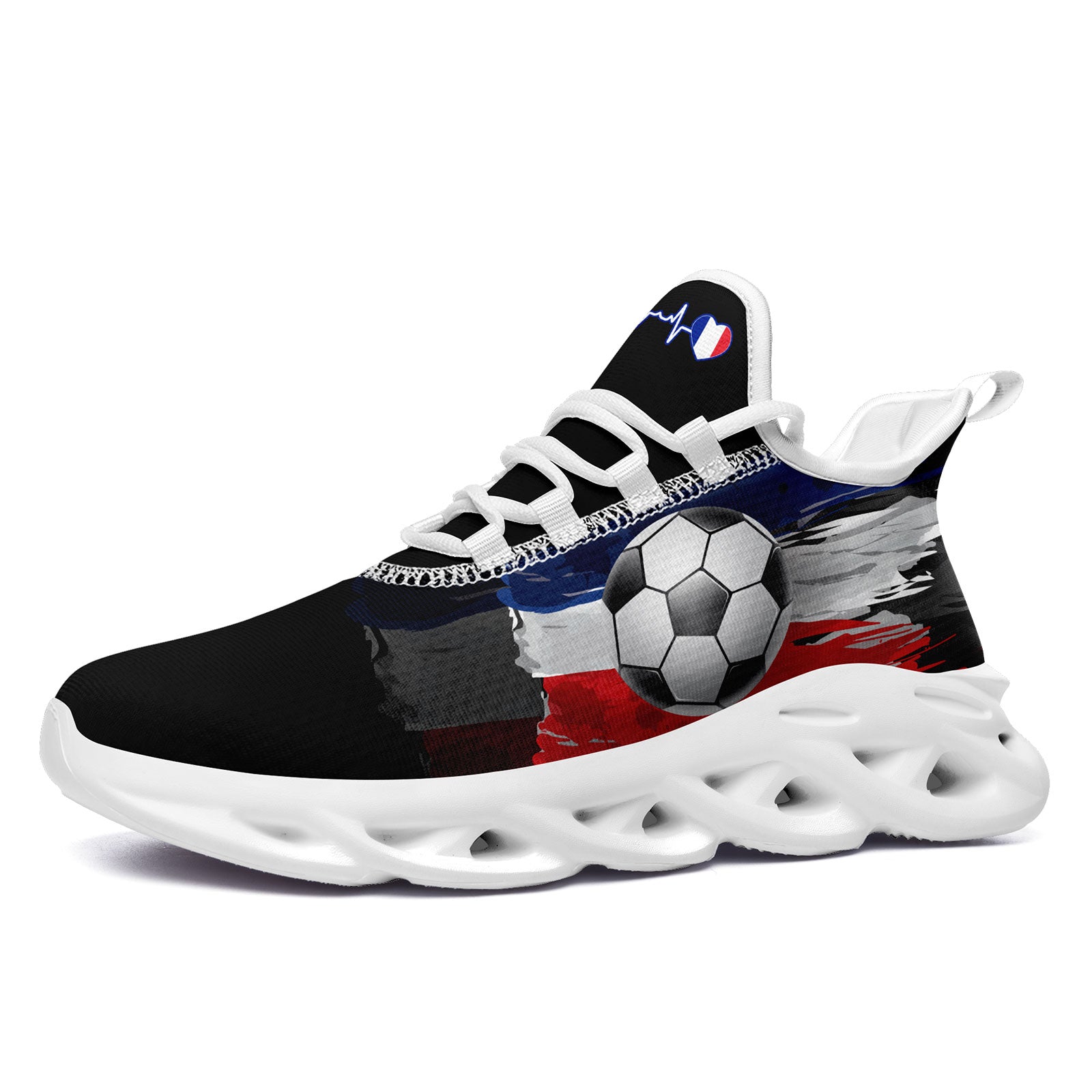 Custom France 2026 World Cup Sneakers DIY Country Flag Running Shoes Lightweight Sport Shoes Gift for Football Fans Personalized Team Name and Logo FN003-F025037-5
