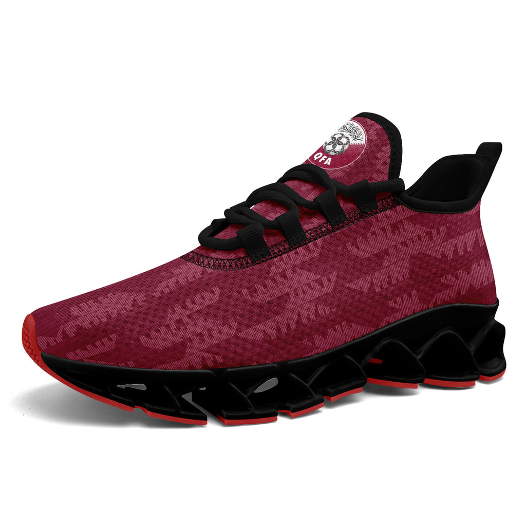 Custom Qatar 2026 World Cup Sneakers DIY Country Flag Running Shoes Lightweight Sport Shoes Gift for Football Fans Personalized Team Name and Logo FN003XD-F020030-4