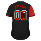 Custom Red Black Skull Fashion Personalized Authentic Baseball Jersey BSBJ01-D017158