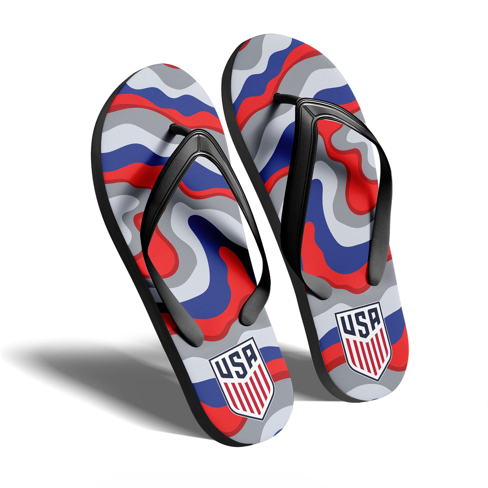 Custom United States 2026 World Cup Sneakers DIY Country Flag Running Shoes Lightweight Sport Shoes Gift for Football Fans Personalized Team Name and Logo FN058-F028041-6