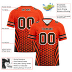 Custom Black Orange Ohio Personalized Authentic Football Jersey FBJ02-D023033-8