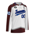Custom White Red Personalized Hockey Jersey HCKJ01-D0a70ea