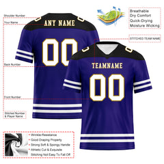 Custom Baltimore Personalized Authentic Football Jersey FBJ02-E0607-5