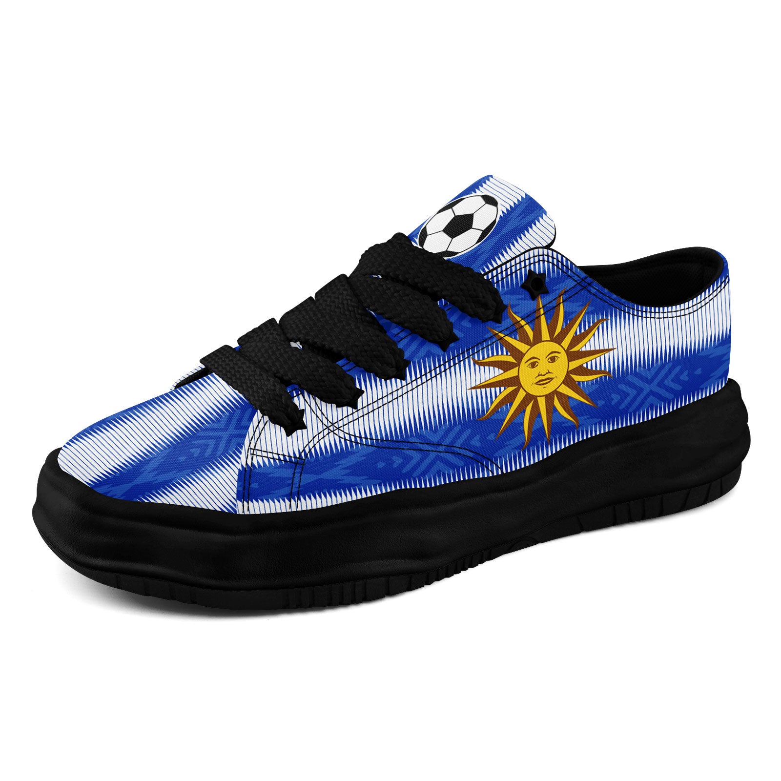 Custom Uruguay 2026 World Cup Sneakers DIY Country Flag Running Shoes Lightweight Sport Shoes Gift for Football Fans Personalized Team Name and Logo FN038-F009112-1