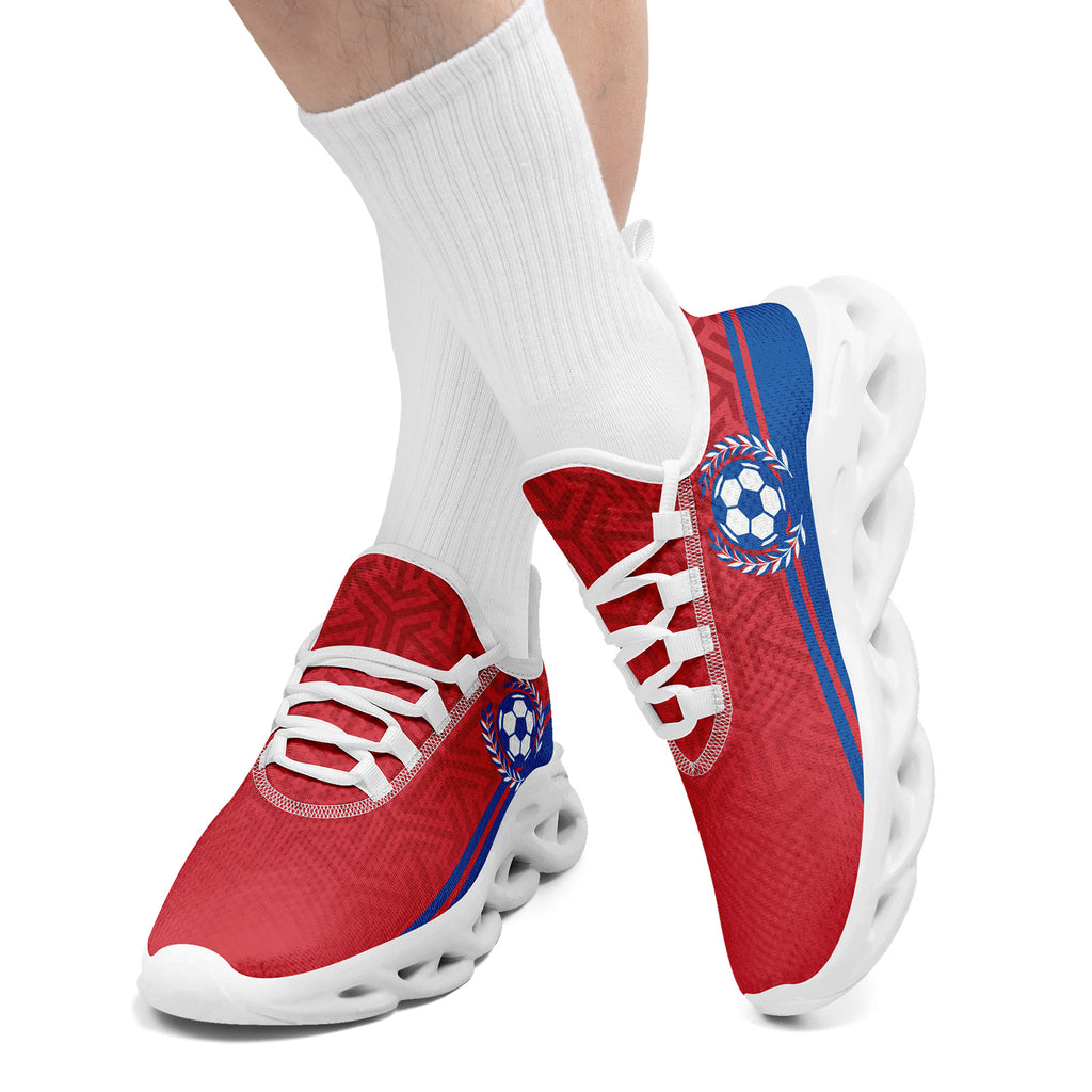 Custom South Korea 2026 World Cup Sneakers DIY Country Flag Running Shoes Lightweight Sport Shoes Gift for Football Fans Personalized Team Name and Logo FN003-F009130-4