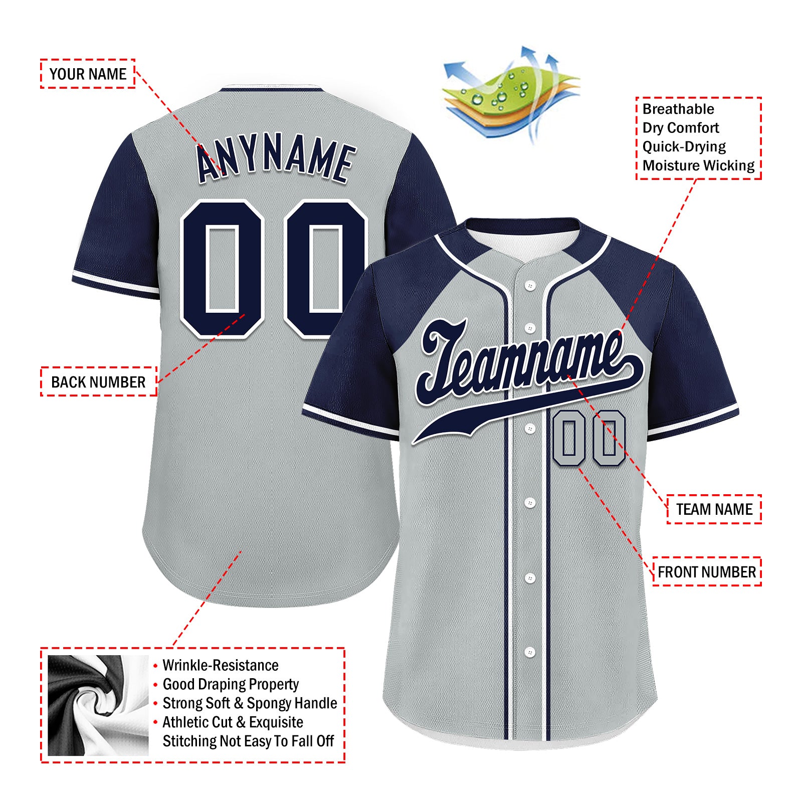 Custom Vintage Personalized Authentic Baseball Jersey BSBJ01-E025021-11