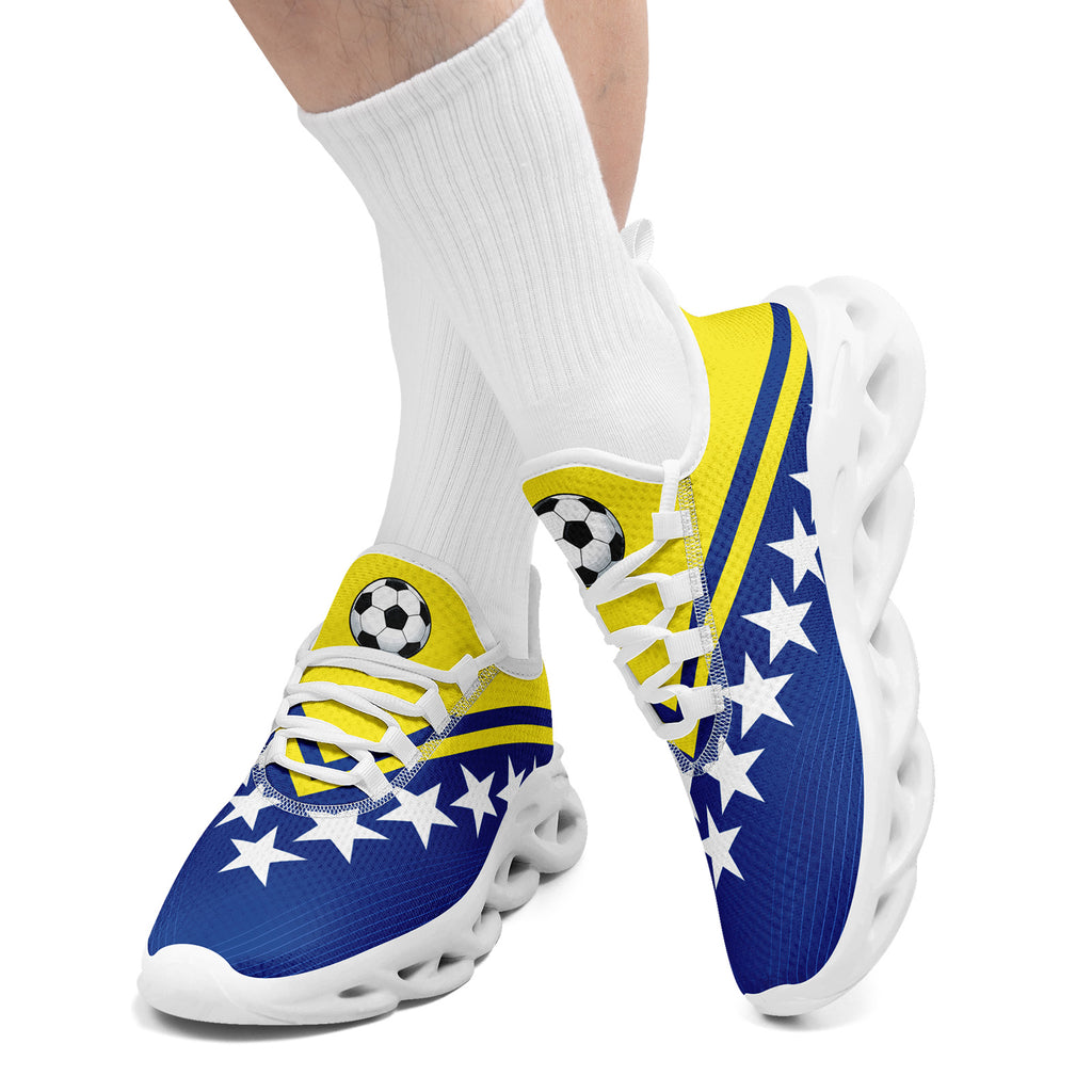 Custom Curaçao 2026 World Cup Sneakers DIY Country Flag Running Shoes Lightweight Sport Shoes Gift for Football Fans Personalized Team Name and Logo FN003-F009074-5