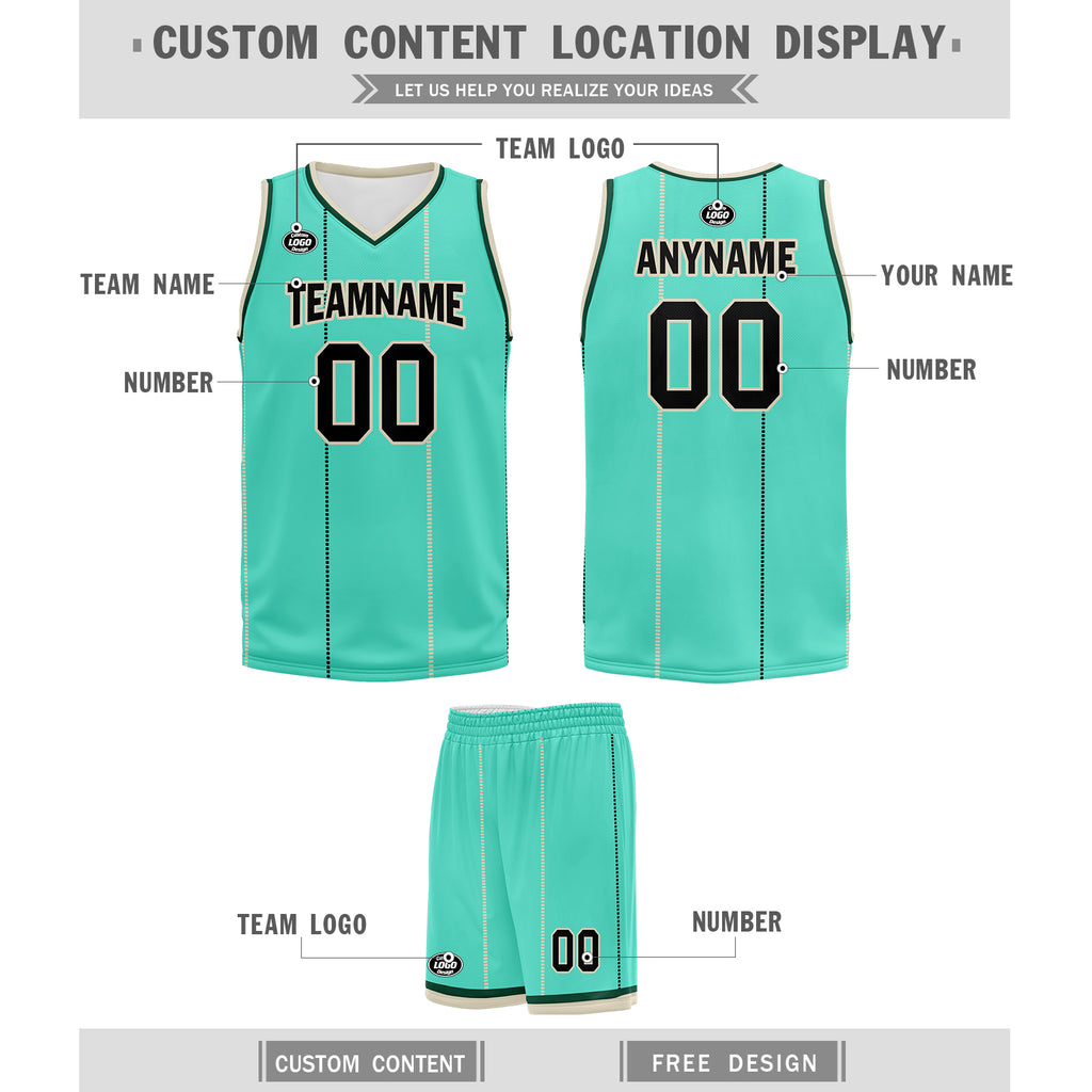 Custom Mint Green Black City Edition Personalized Sports Uniform Authentic Basketball Jersey BBJ01-D06101-4
