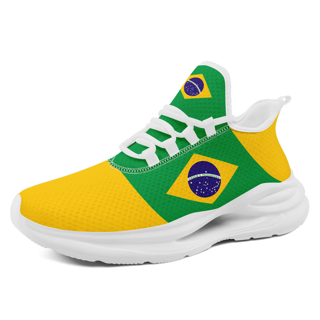 Custom 2026 World Cup Brazil Sneakers DIY Country Flag Running Shoes Lightweight Sport Shoes Gift for Football Fans Personalized Team Name and Logo FN079-F027049-2