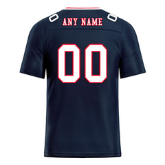 Custom Dark Blue Houston Personalized Authentic Football Jersey FBJ02-E0601-12