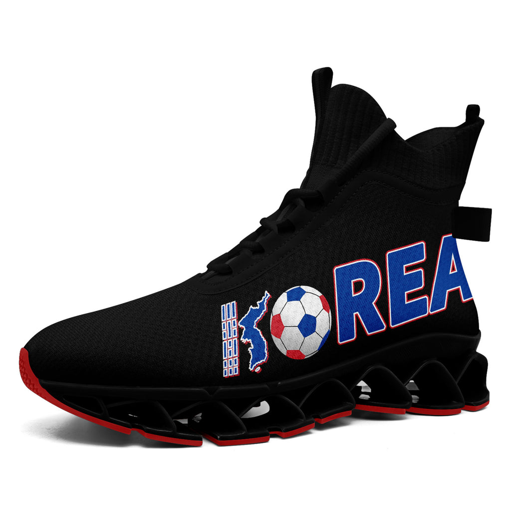 Custom South Korea 2026 World Cup Sneakers DIY Country Flag Running Shoes Lightweight Sport Shoes Gift for Football Fans Personalized Team Name and Logo FN029XD-F009084-3