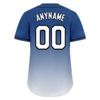 Custom Blue White Fade Fashion Personalized Authentic Baseball Jersey BSBJ01-D0a70db