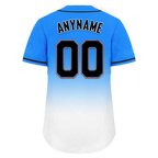 Custom Blue White Fade Fashion Personalized Authentic Baseball Jersey BSBJ01-D0a70ef