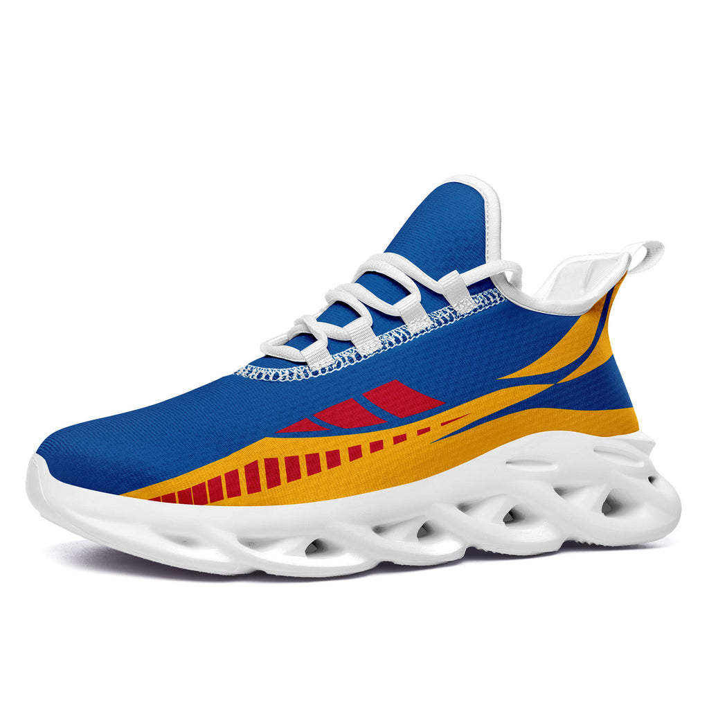 Custom Blue Yellow Pittsburgh Maxsoul Shoes Personalized Sneaker FN003-D020325-30
