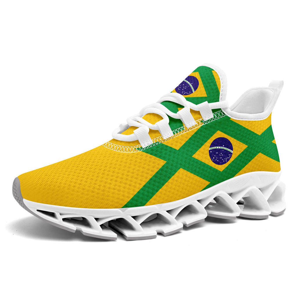 Custom 2026 World Cup Brazil Sneakers DIY Country Flag Running Shoes Lightweight Sport Shoes Gift for Football Fans Personalized Team Name and Logo FN003XD-F027047-4